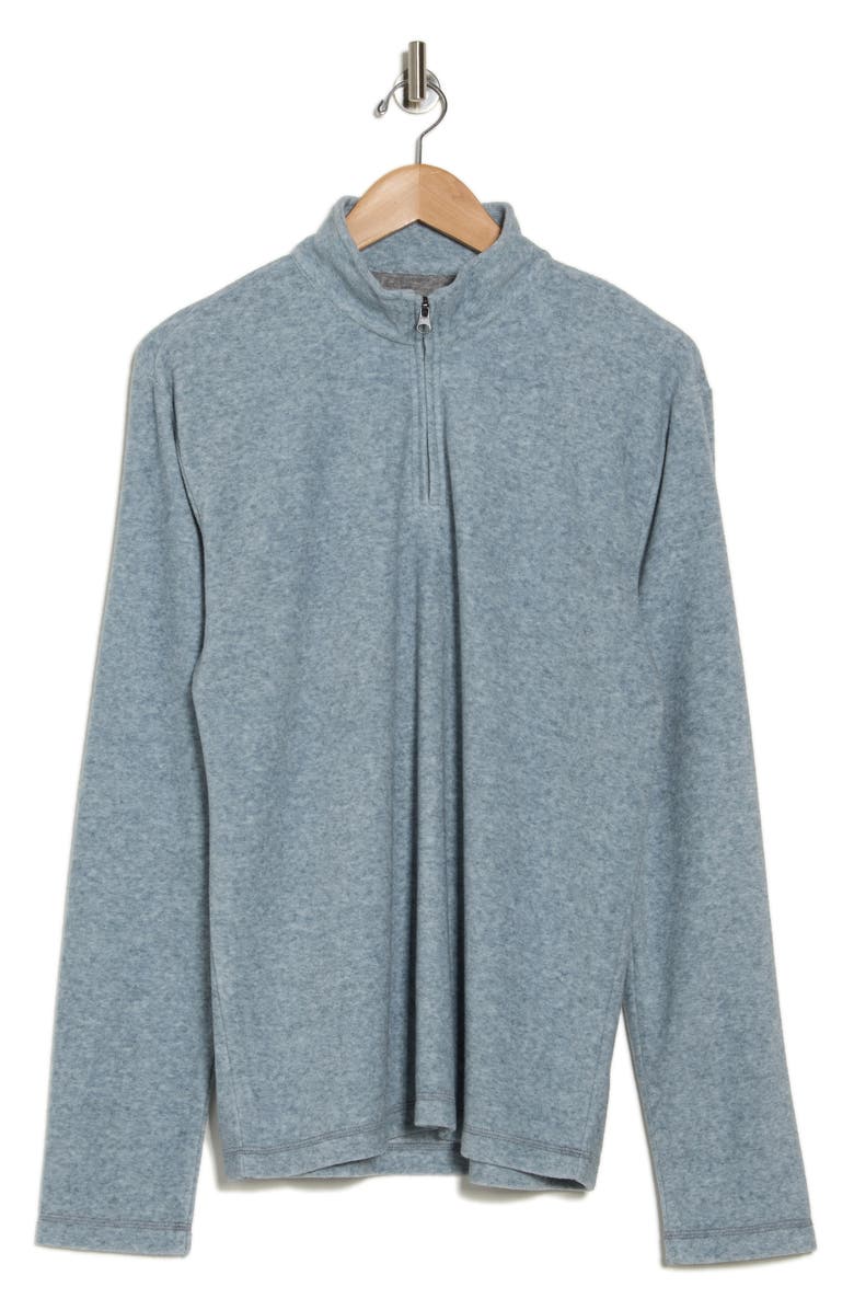 Vintage 1946 Heather Chenille Quarter Zip Pullover, Alternate, color, Navy Heather