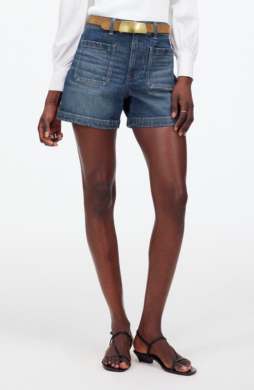 MADEWELL MADEWELL EMMETT PATCH POCKET DENIM SHORTS 