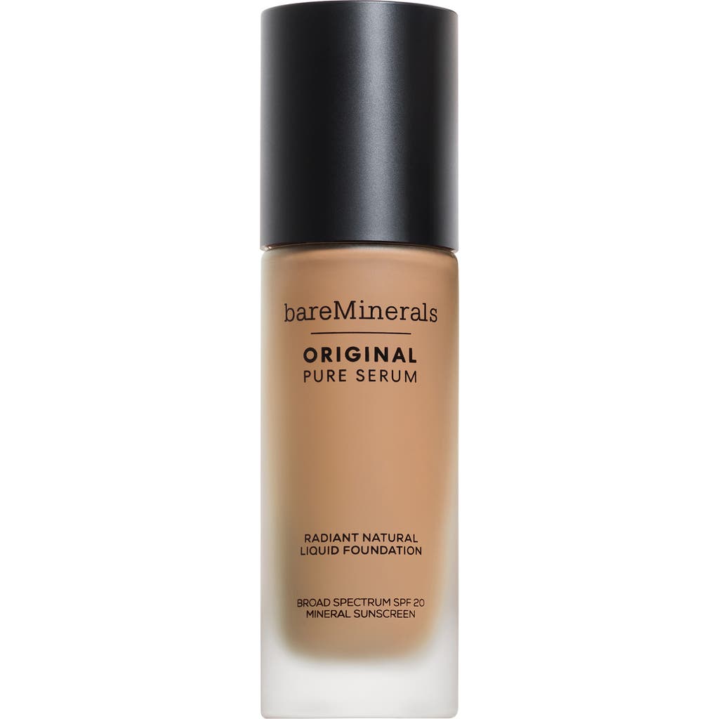 Bareminerals Original Pure Serum Radiant Natural Liquid Foundation Mineral Spf 20 Medium Neutral 3.5 1 oz / 30 ml In Medium Neutral 3.5