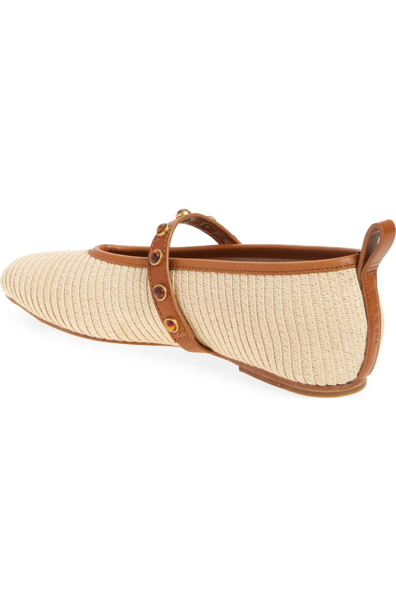 rag & bone Cabochon Spire Mary Jane Flat, Alternate, color, Natural