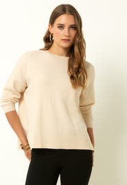 Single Stitch Relaxed Crew Neck Sweater