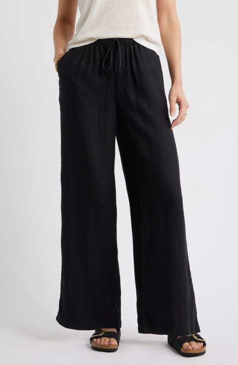 Easy Wide Leg Linen Pants (Regular & Petite)