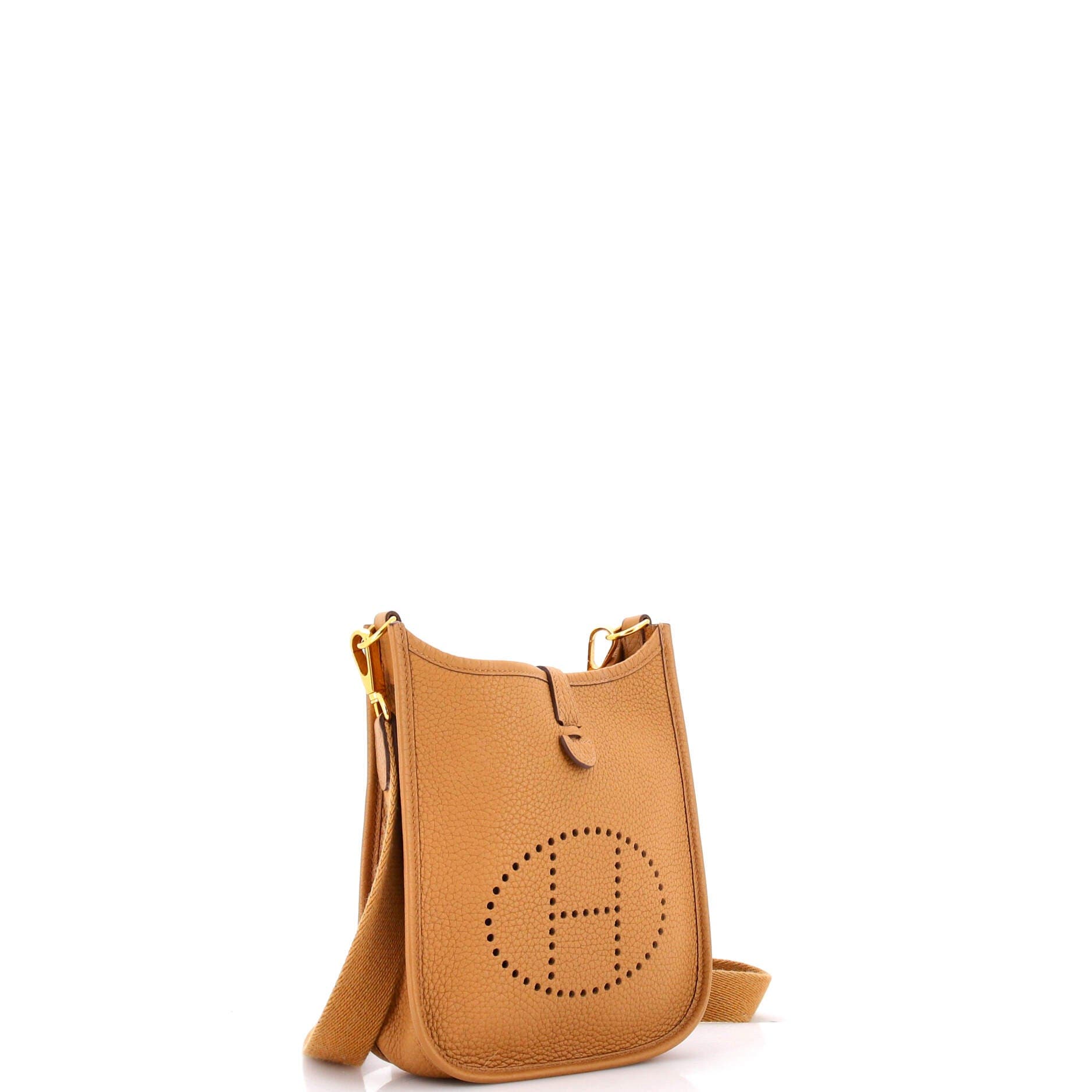 Pre-Owned Hermes Evelyne Bag Gen III Clemence TPM, Alternate, color, Biscuit