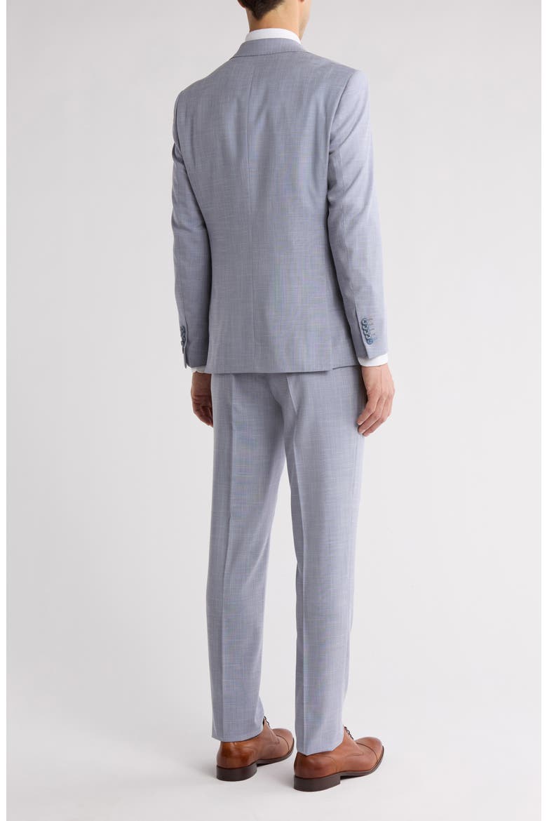 Grey Two-Button Mélange Suit, Alternate, color, LIGHT GREY