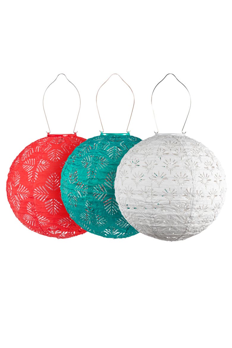 Soji Stella Merry & Bright Solar Lantern 3-pack, Main, color, Multi Color