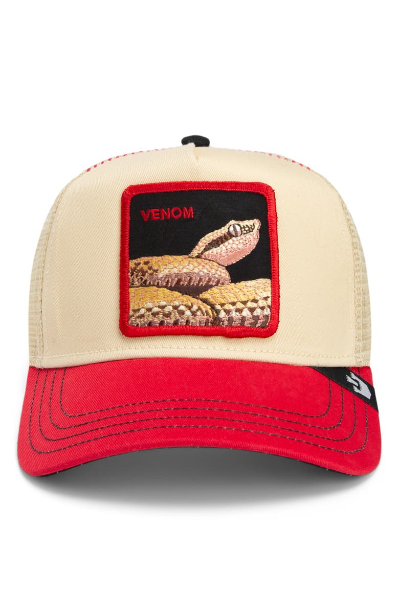 Goorin Bros. The Venom Snake Trucker Hat, Alternate, color, Beige