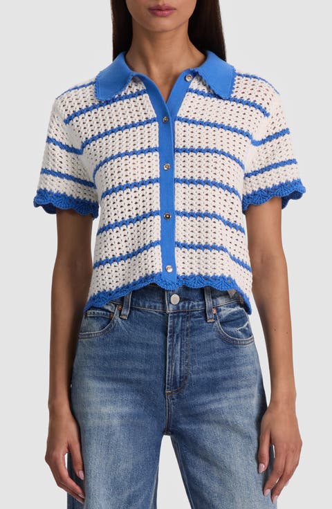Randall Open Stitch Cotton Blend Cardigan