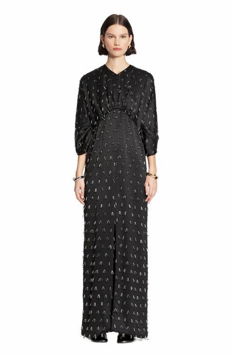 Long Embroidered Dress