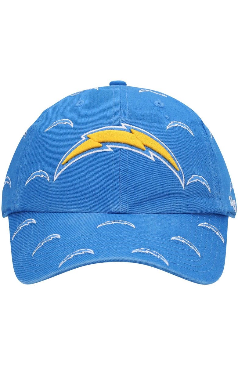 '47 Women's '47 Powder Blue Los Angeles Chargers Confetti Clean Up Adjustable Hat, Alternate, color, Powder Blue