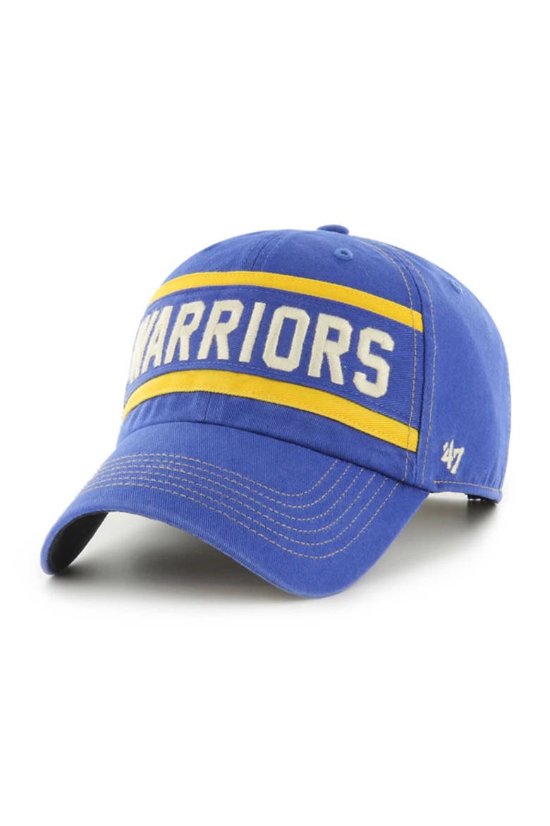 Men's '47 Royal Golden State Warriors Quick Snap Clean Up Adjustable Hat, Alternate, color, Royal