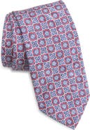 David Donahue Geometric Silk Tie
