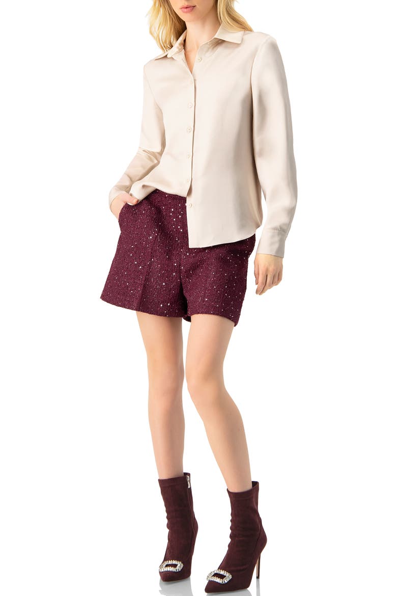 Long Sleeve Button-Up Shirt, Alternate, color, Ivory