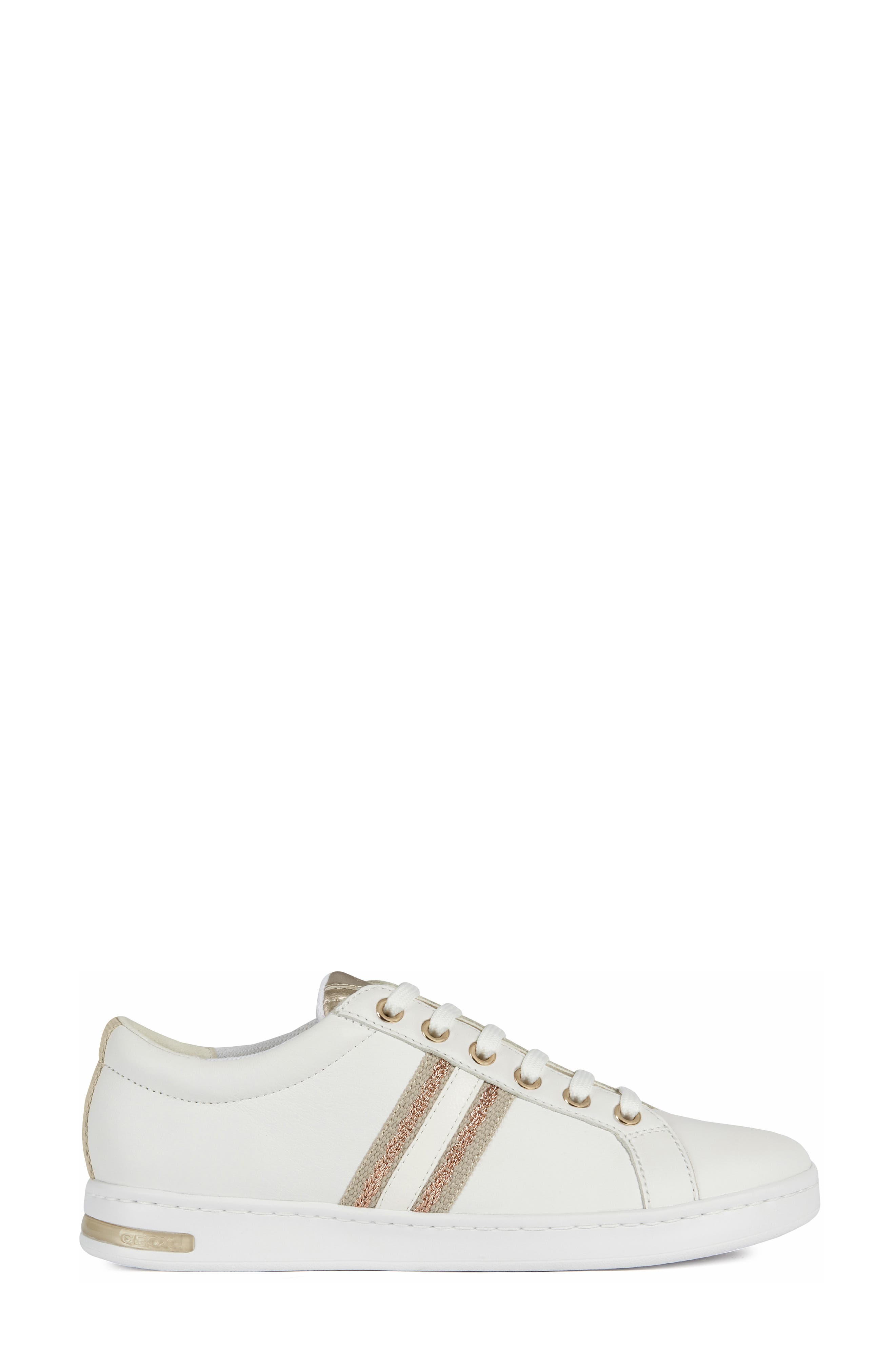 Jaysen Sneaker, Alternate, color, WHITE/ ROSE GOLD LEATHER