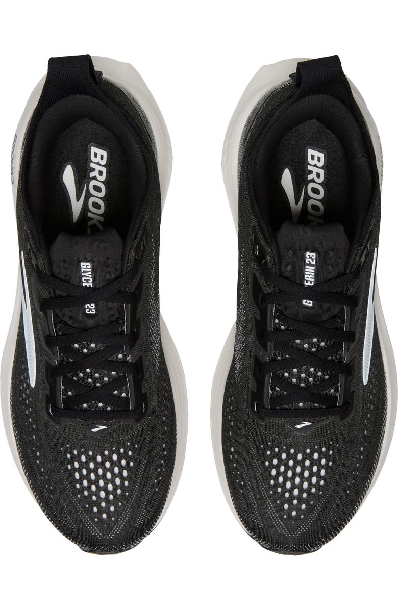 Brooks Glycerin 23 Running Shoe, Alternate, color, Black/ Grey/ White