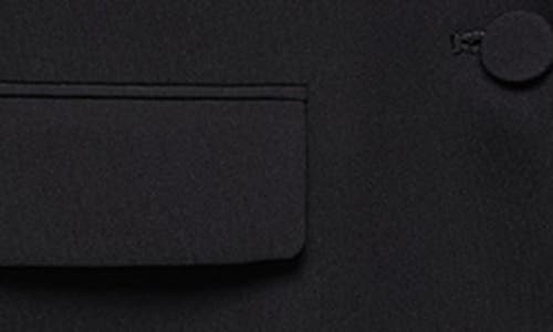 Mango Single Breasted Suit Blazer In Black