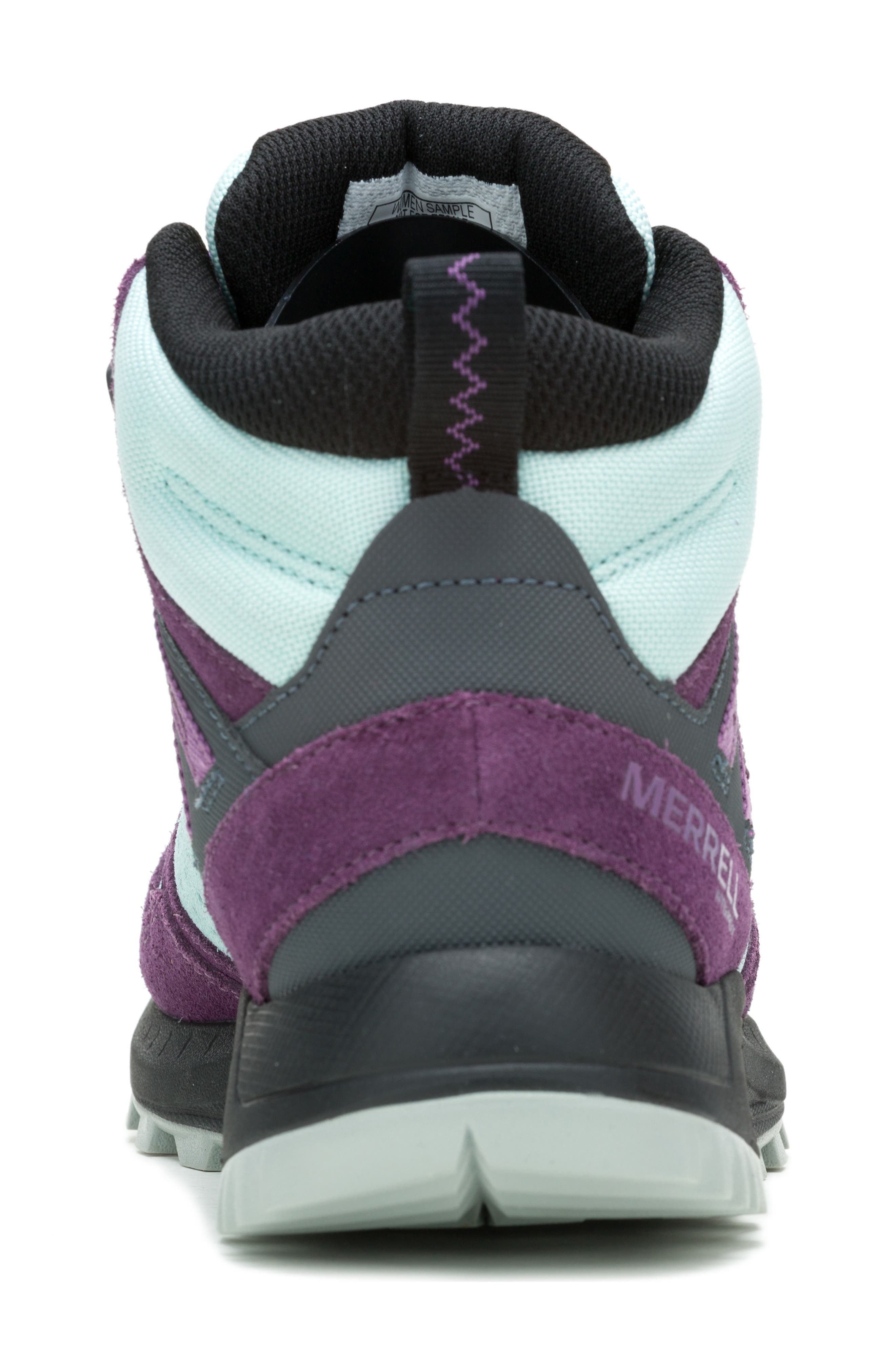 Merrell Wildwood Mid Waterproof Hiking Shoe, Alternate, color, Frost Blue-400