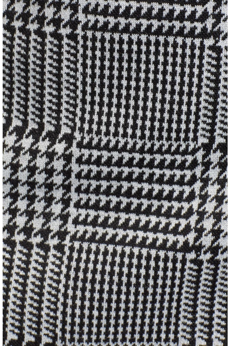 Houndstooth Check Button Wrap Skirt, Alternate, color, PLAID