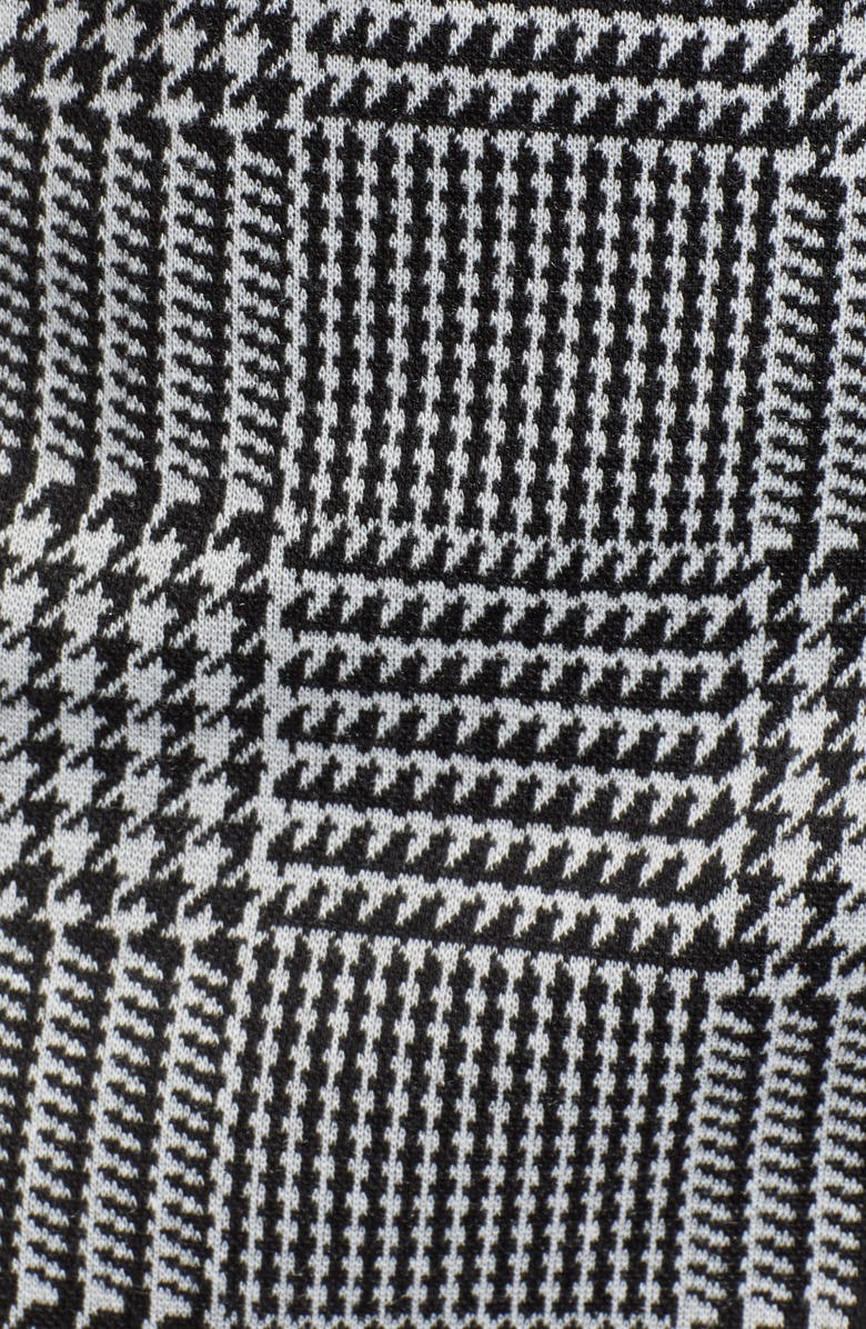 Love, Fire Houndstooth Check Button Wrap Skirt, Alternate, color, 