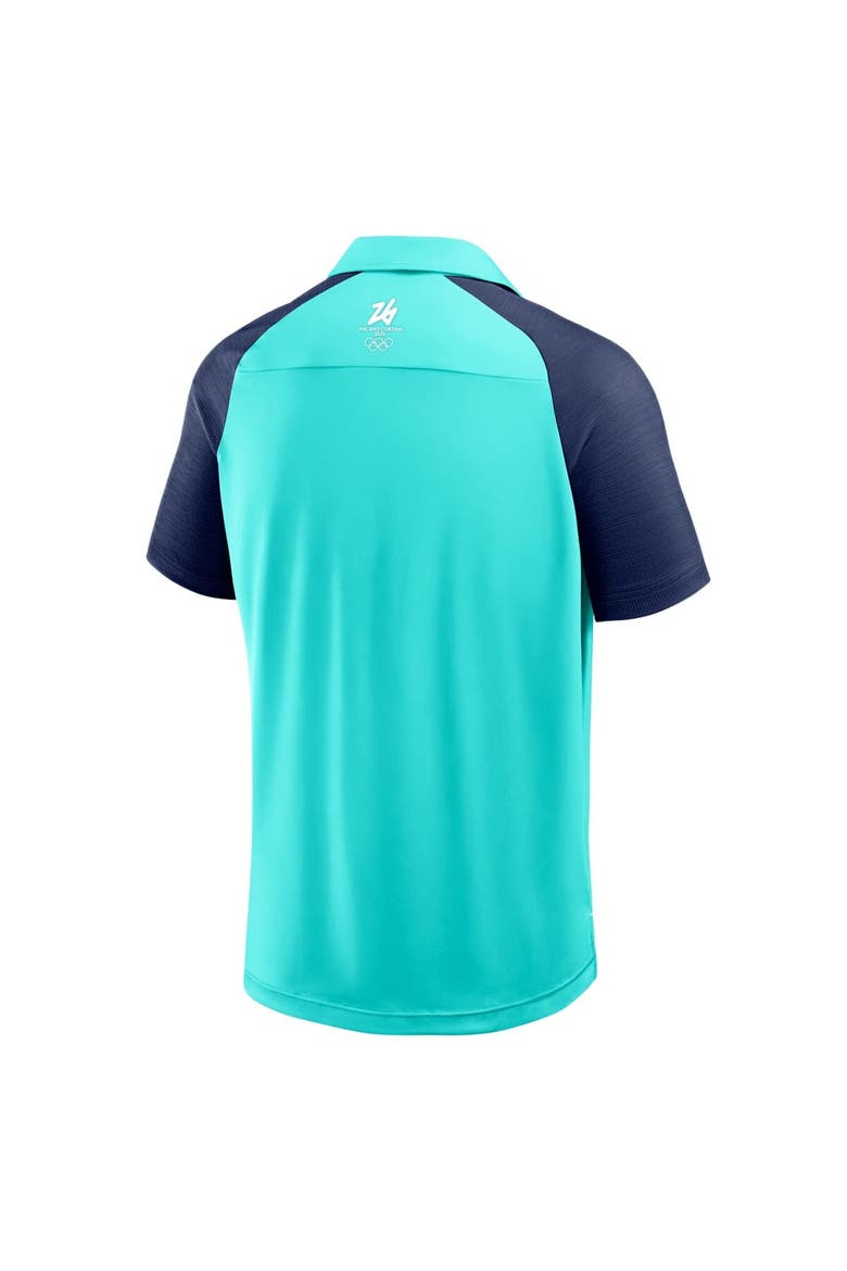 Men's Fanatics Aqua Milano Cortina 2026 Winter Olympics Defender Polo, Alternate, color, Aqua