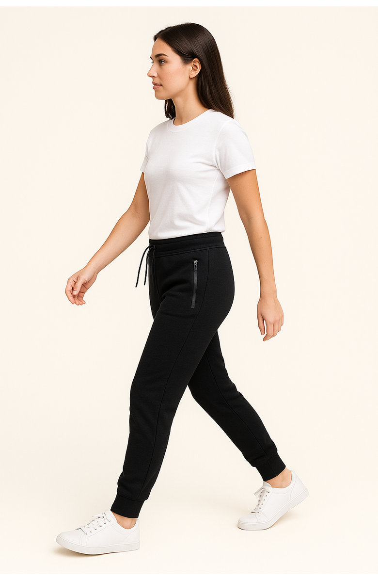 BenBen Womens Ultra Soft Singe Pack Dual Zipper Jogger, Main, color,