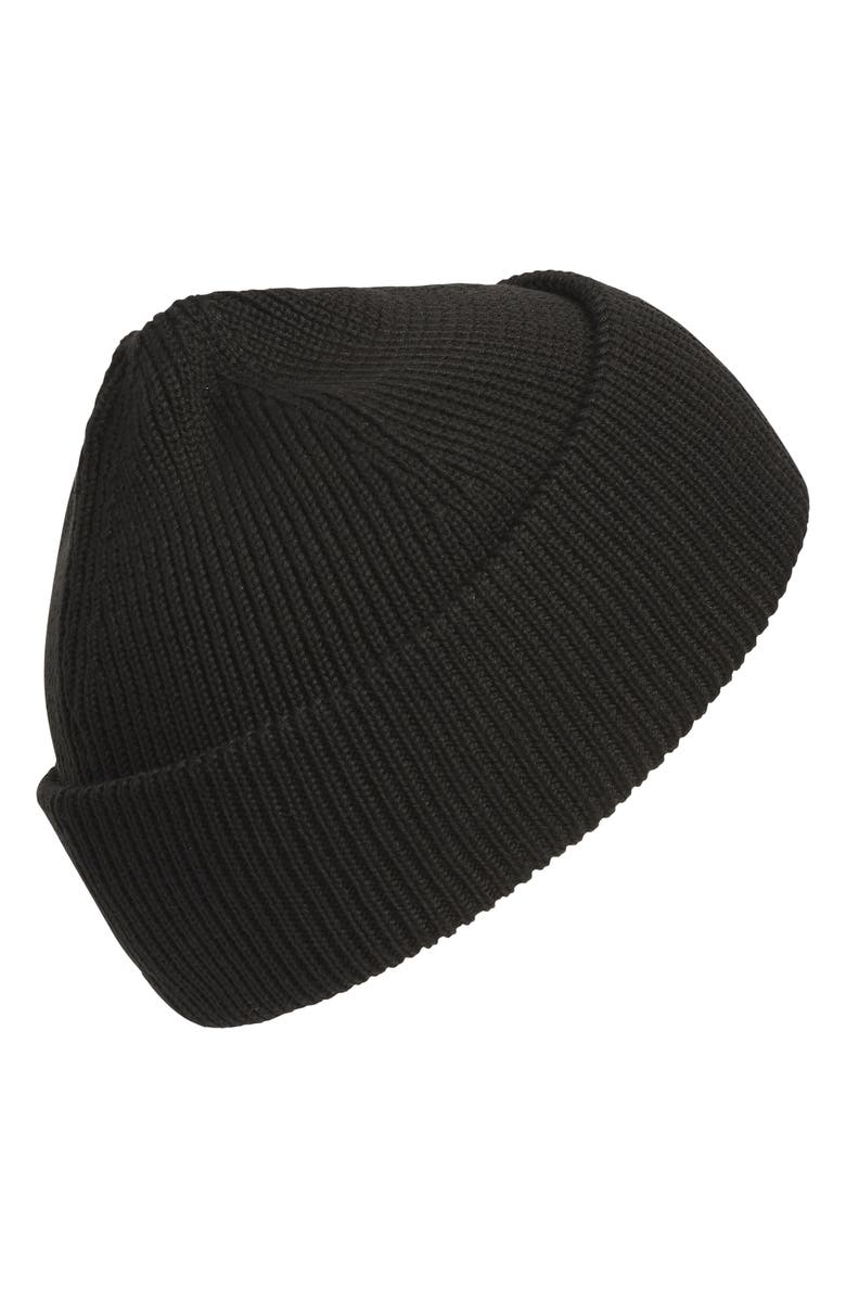 adidas Terrace Ribbd Beanie, Alternate, color, Black/White
