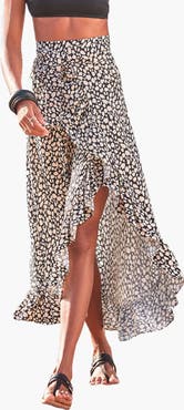 LASCANA Women's Convertible Wrap Maxi Skirt