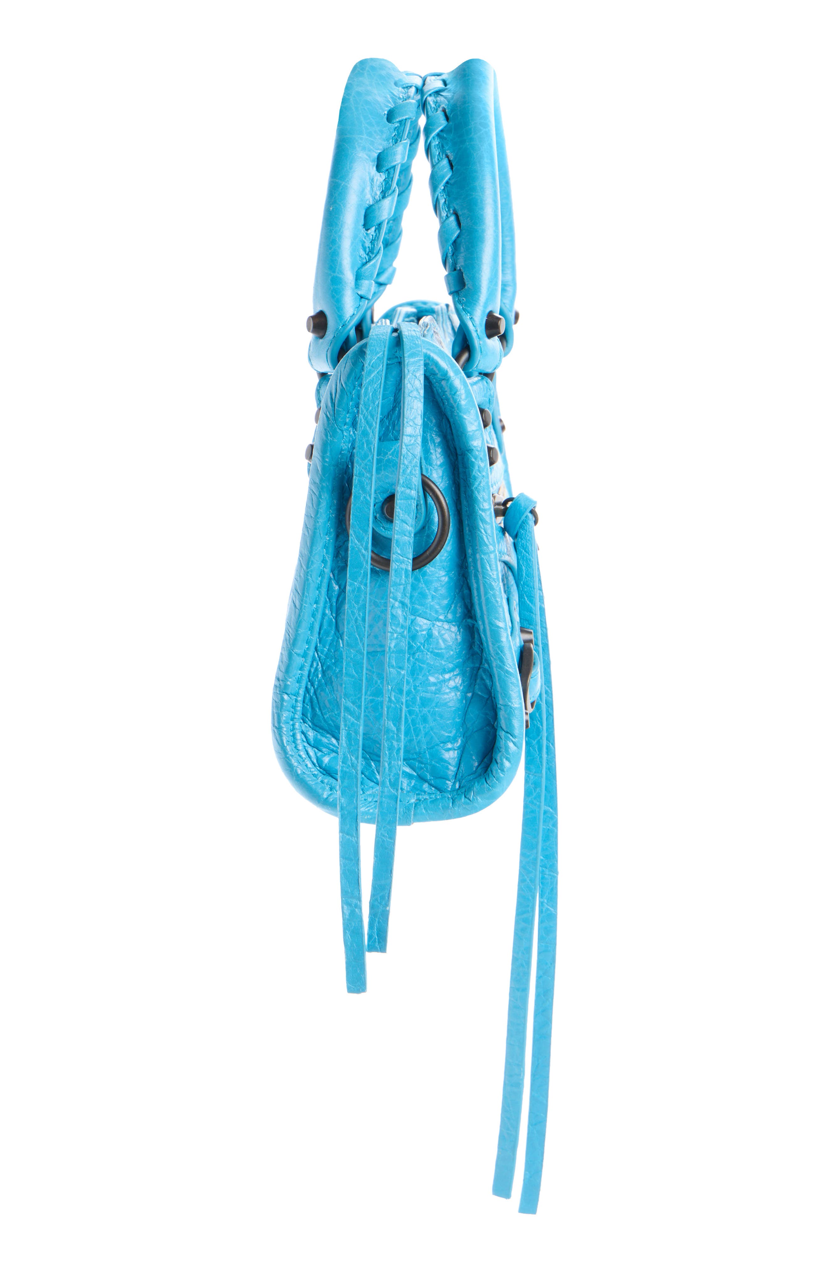 Nano Le City Leather Convertible Crossbody Bag, Alternate, color, 4515 BLEU CYAN