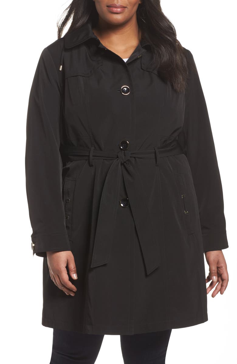 Gallery Belted Trench Raincoat, Main, color,