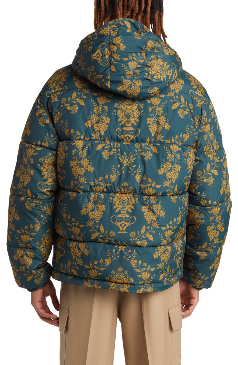 Drôle de Monsieur La Doudoune Damas Water Repellent Hooded Puffer Jacket, Alternate, color,