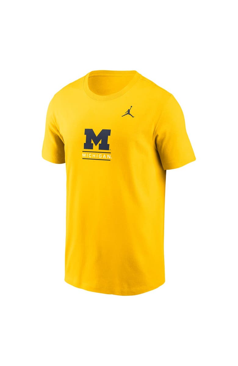 Jordan Brand Men's Jordan Brand Maize Michigan Wolverines 2-Hit T-Shirt, Alternate, color, Maize