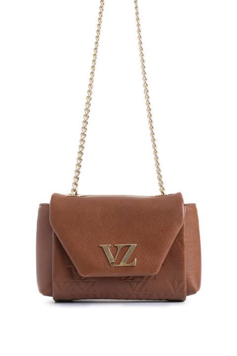 Mini Lili Hands-Free Leather Bag with Metallic Chain