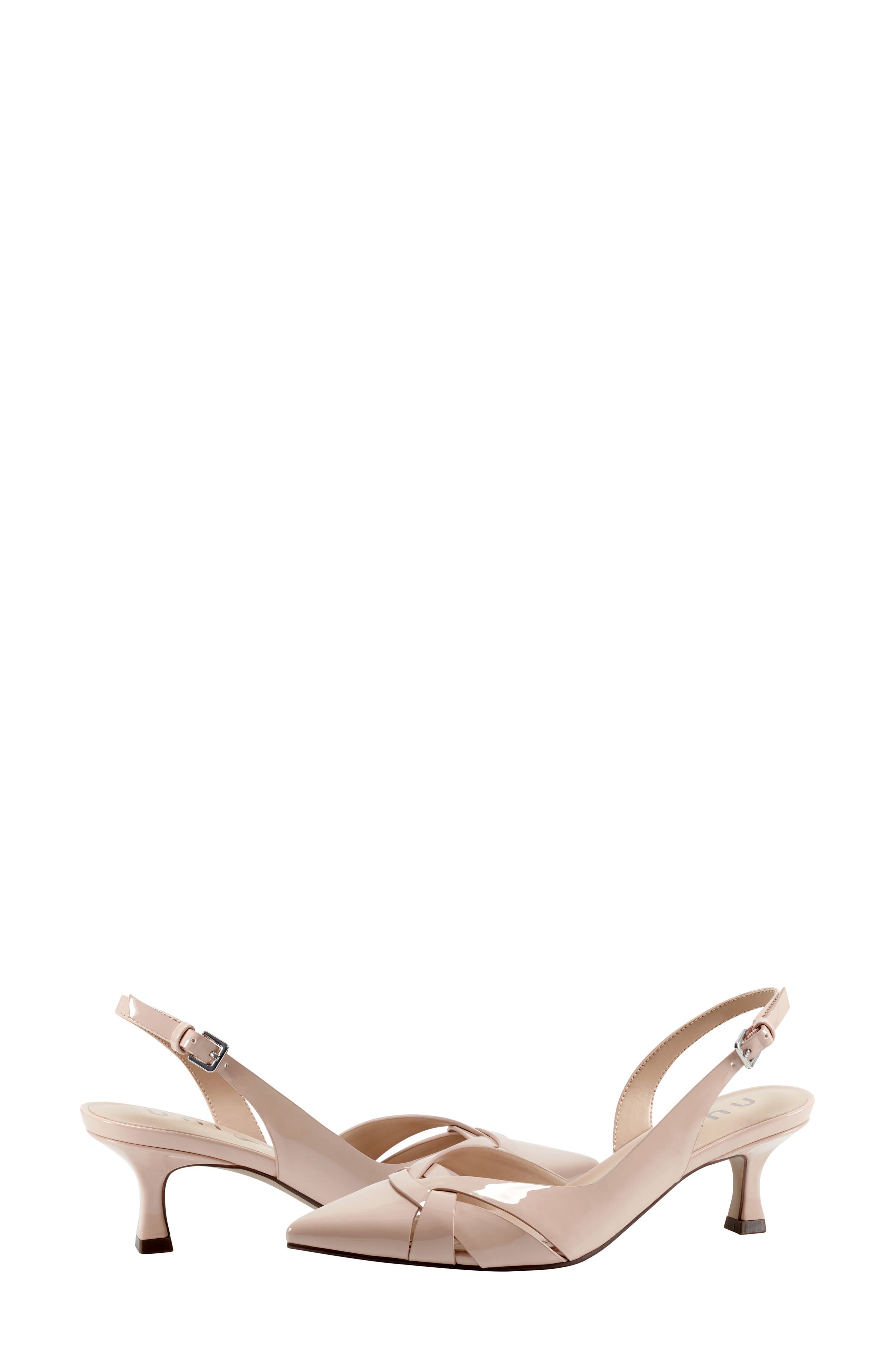 UNISA Kitten Heel Slingback Pump, Alternate, color, Light Natural