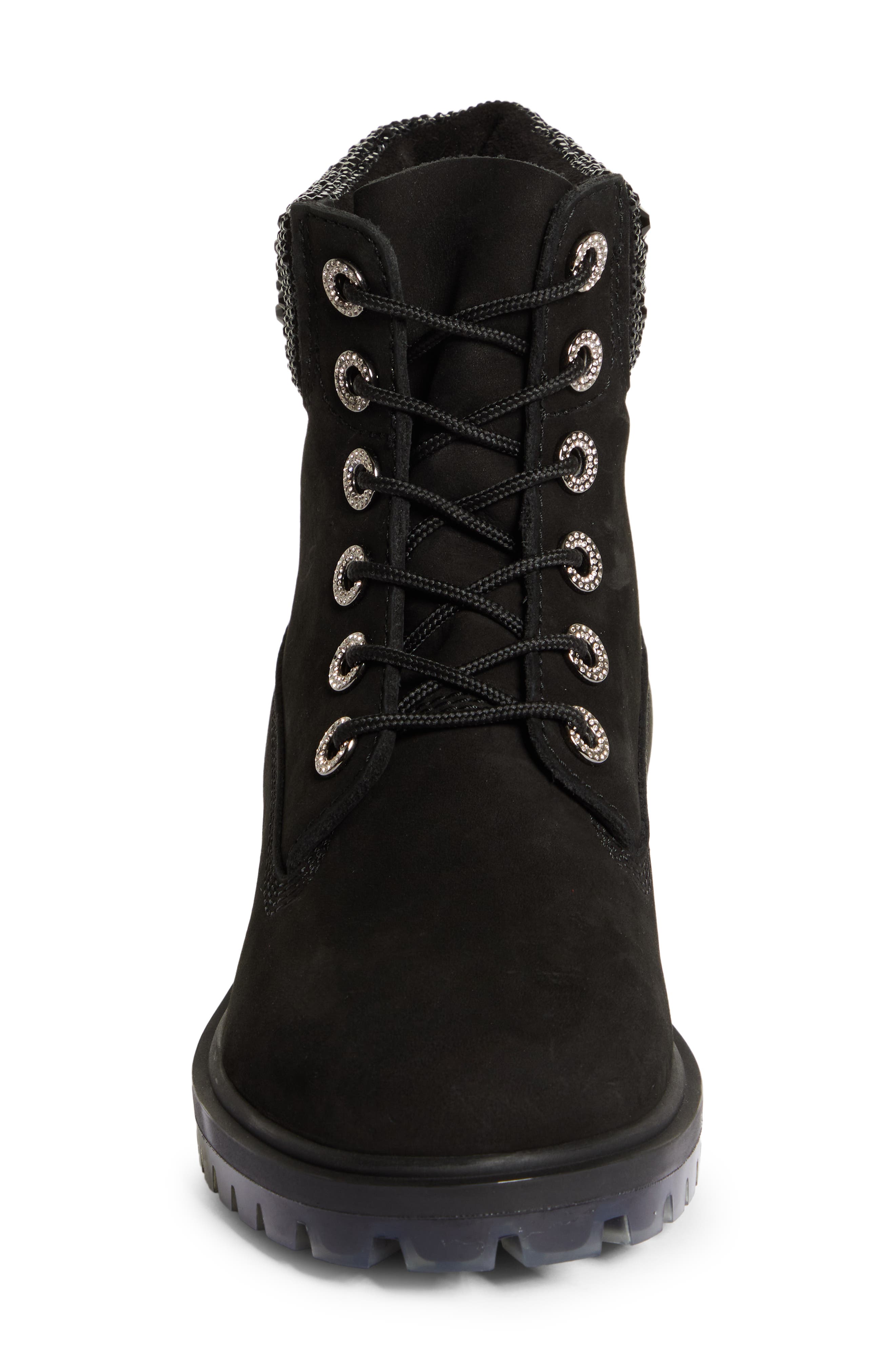 Jimmy Choo x Timberland Crystal Logo Hiking Boot, Alternate, color, 