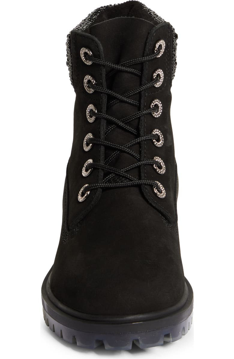 Jimmy Choo x Timberland Crystal Logo Hiking Boot, Alternate, color,