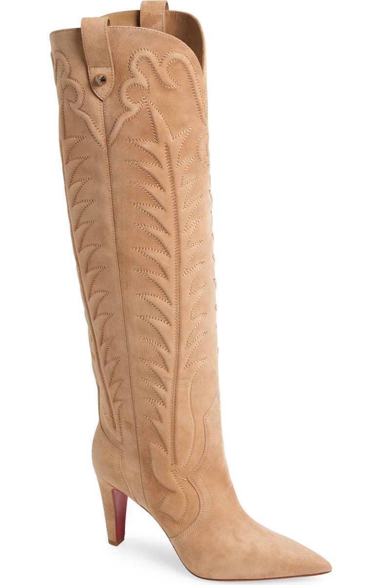 Christian Louboutin Santia Knee High Western Boot, Main, color,