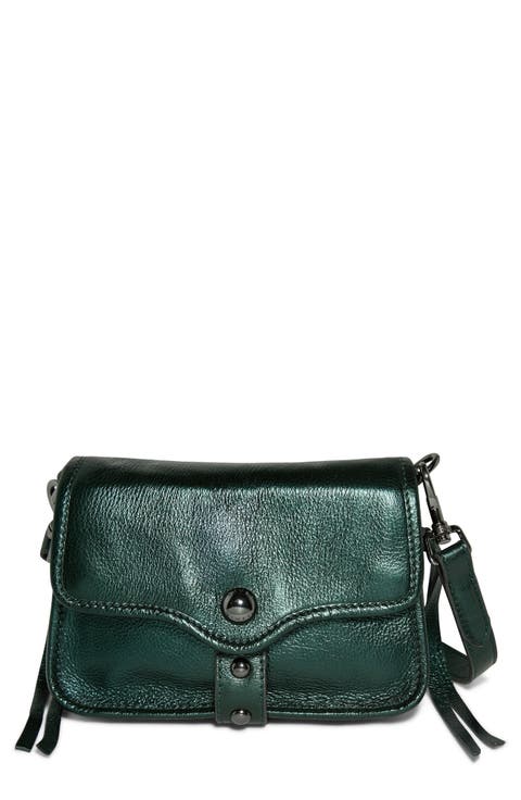 Mini Great Escape Metallic Leather Crossbody Bag