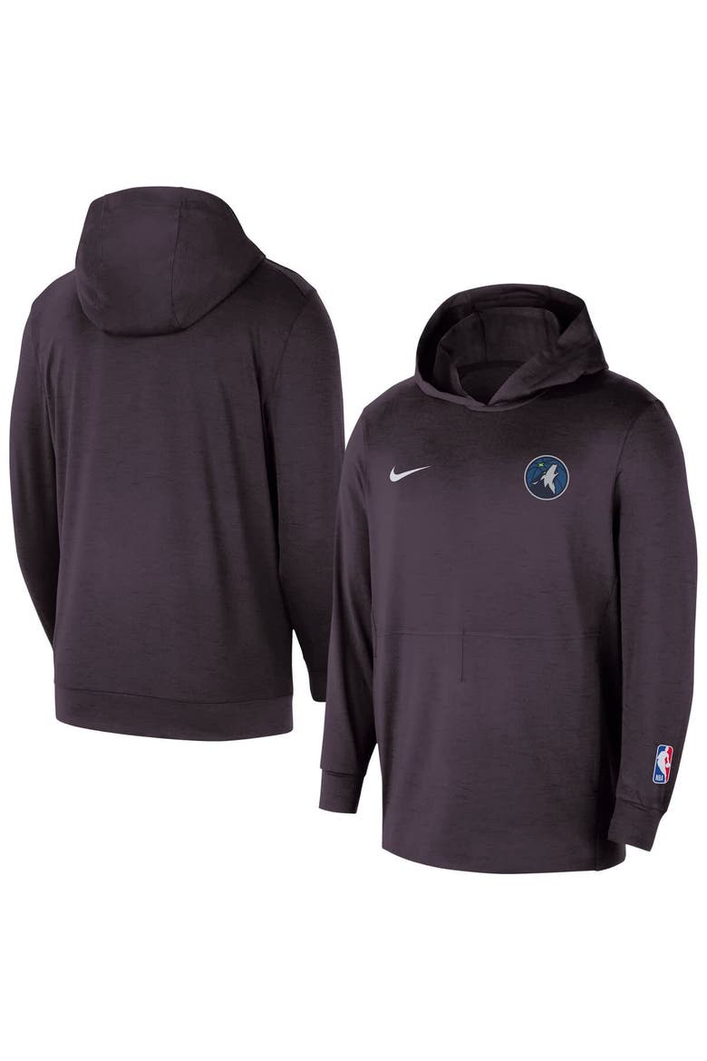 Men's Nike  Black Minnesota Timberwolves Authentic Practice Yoga Restore Dri-Fit Pullover Hoodie, Main, color, Black