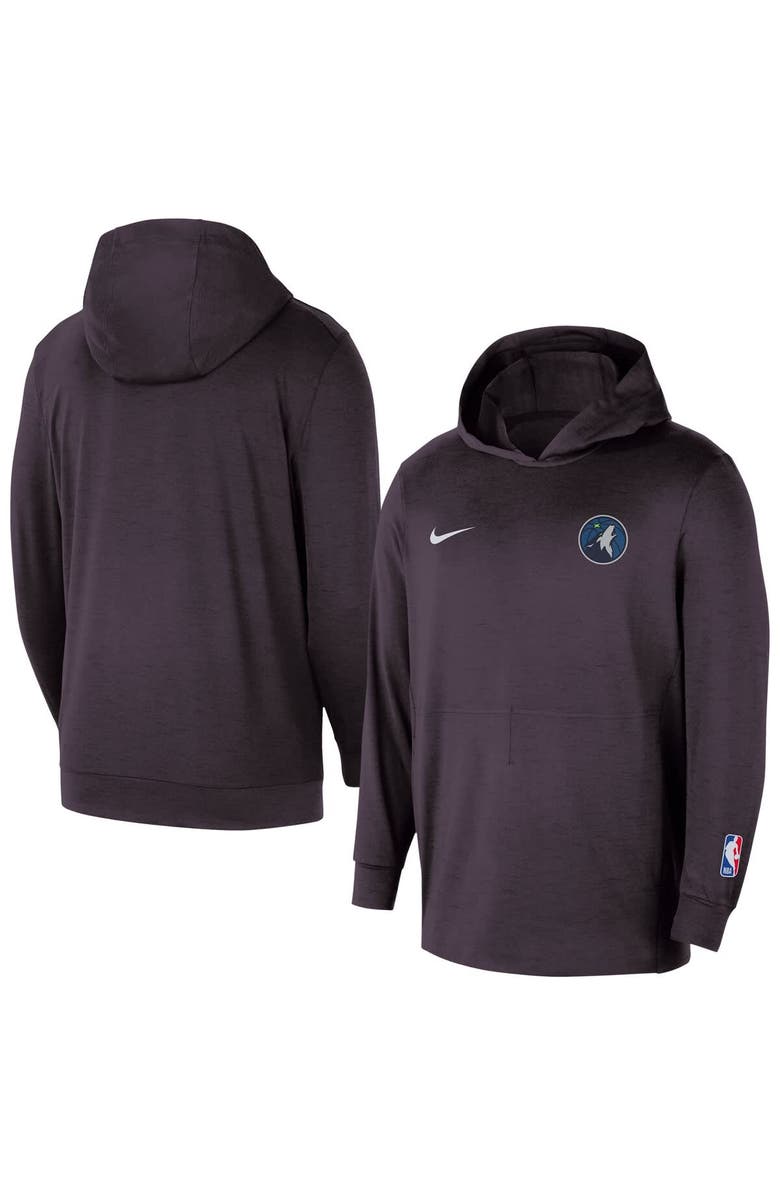 Nike Men's Nike  Black Minnesota Timberwolves Authentic Practice Yoga Restore Dri-Fit Pullover Hoodie, Main, color, Black