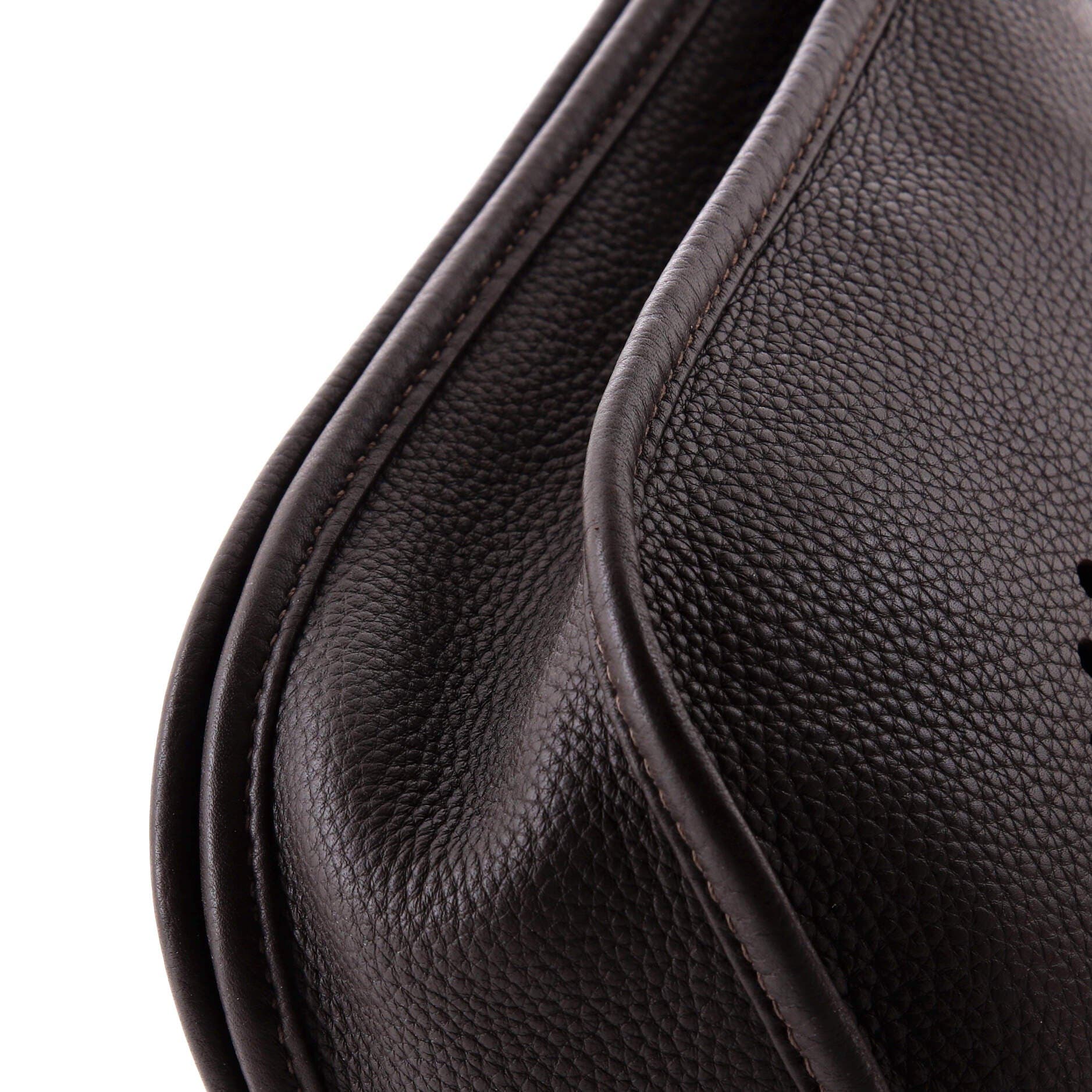 Pre-Owned Hermes Evelyne Bag Gen III Clemence PM, Alternate, color, Ebene