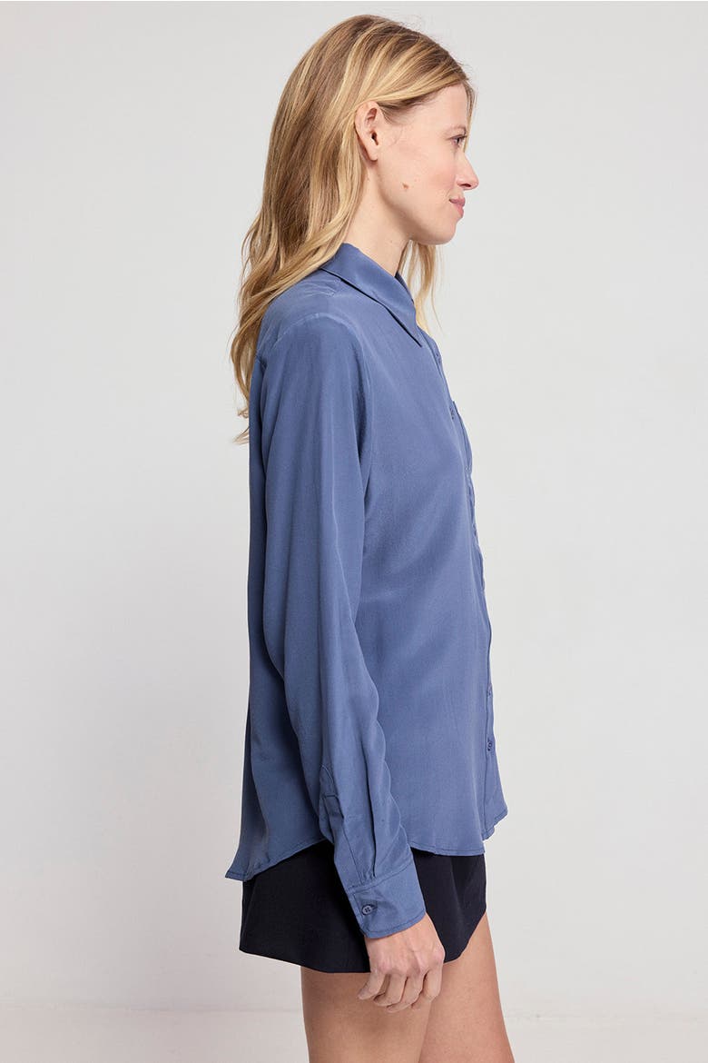The Silk Shirt, Alternate, color, Slate Blue