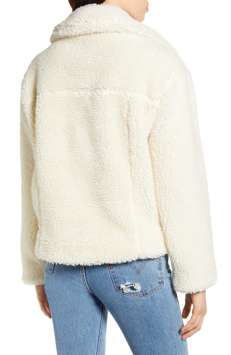 Levi's<sup>®</sup> Faux Shearling Moto Jacket, Alternate, color, 