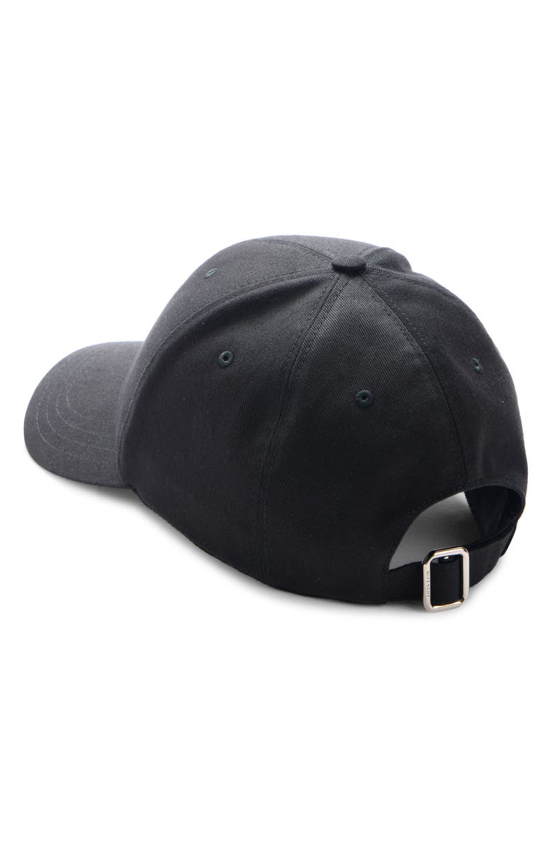 Givenchy Embroidered Logo Adjustable Baseball Cap, Alternate, color, Black