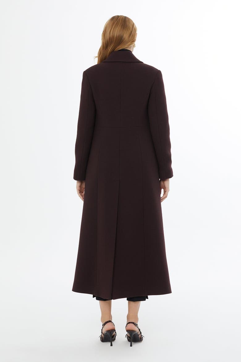 Long Coat with Back Vent and Notch Lapel, Alternate, color, Red