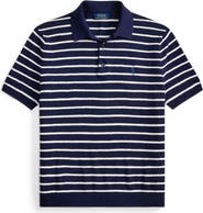 Polo Ralph Lauren Stripe Cotton & Linen Polo Sweater