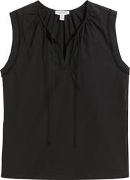 Nordstrom Lace Inset Tie Front Top