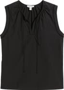 Nordstrom Lace Inset Tie Front Top
