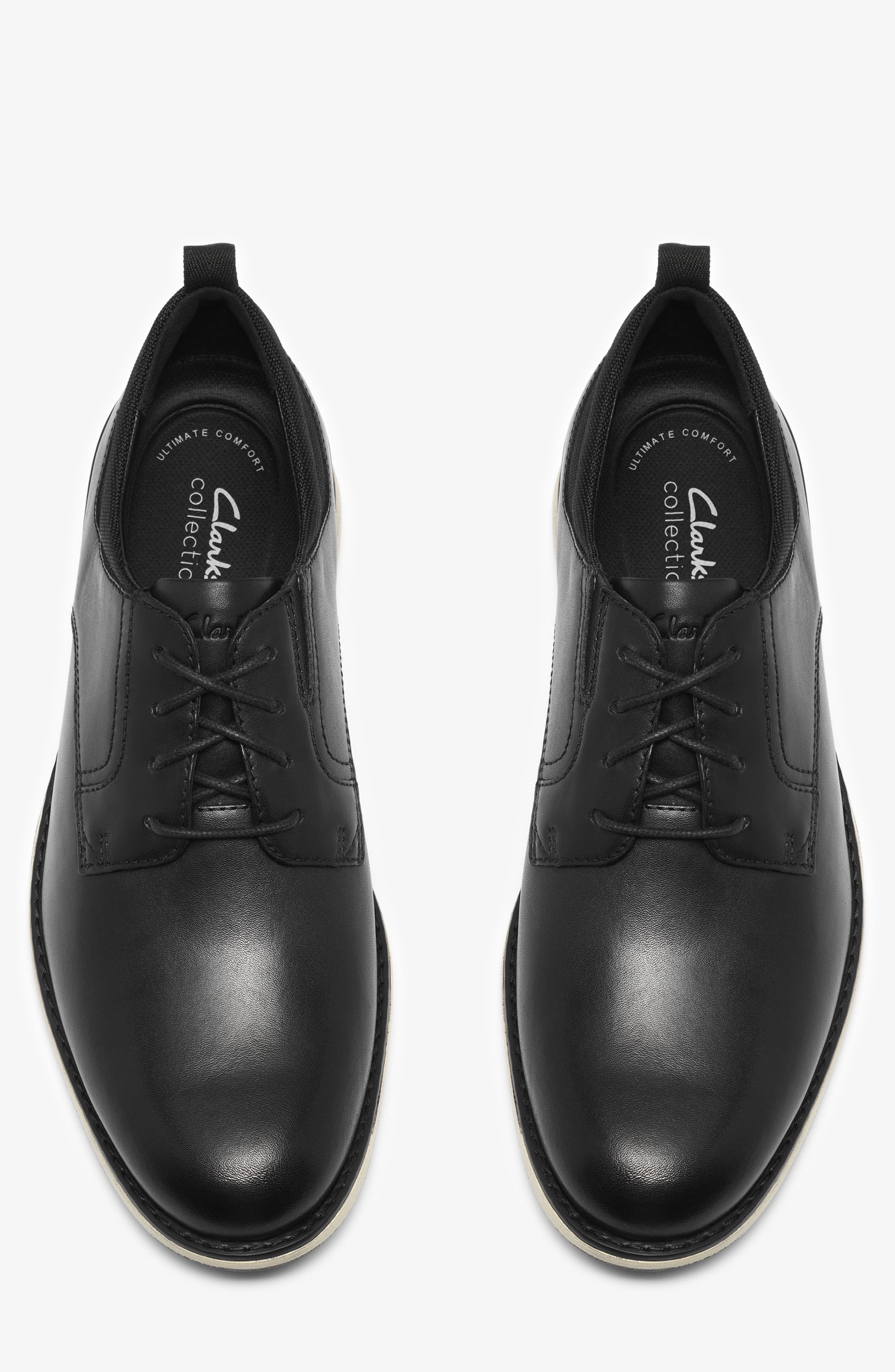 FlexHybrid Leather Oxford, Alternate, color, BLACK LEATHER