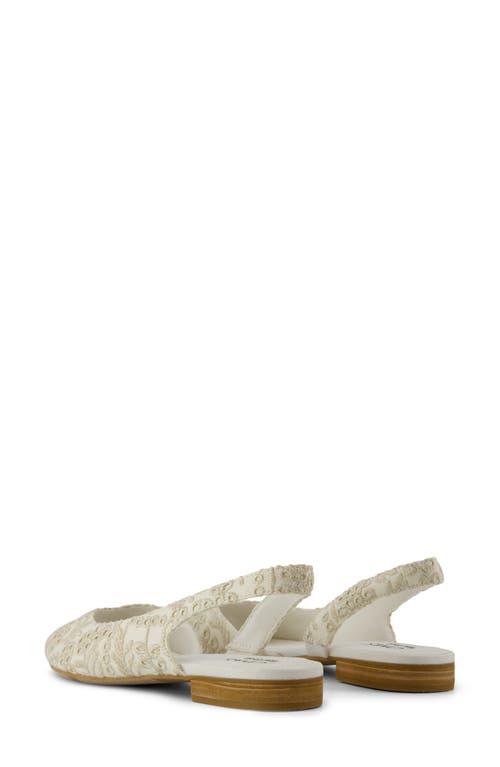 Shop Toms The Briella Slingback Sandal In Ivory/natural