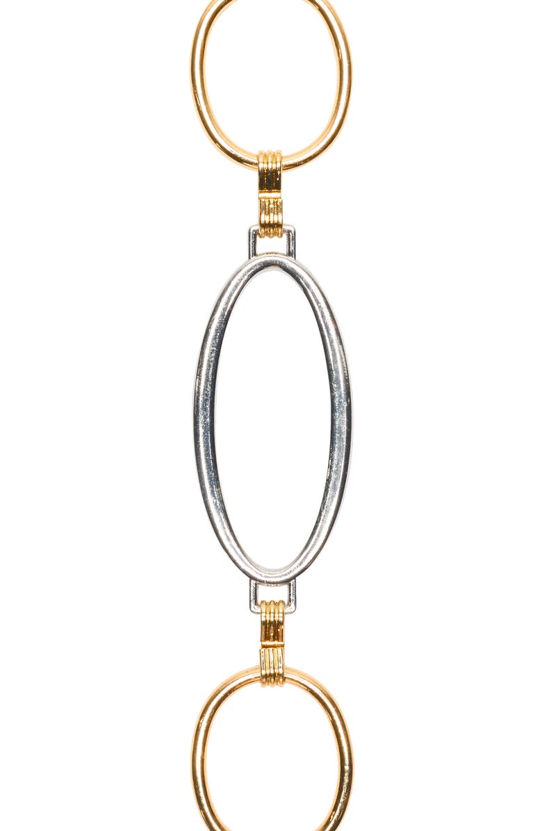 Steve Madden Oval & Circle Chain Belt, Alternate, color,