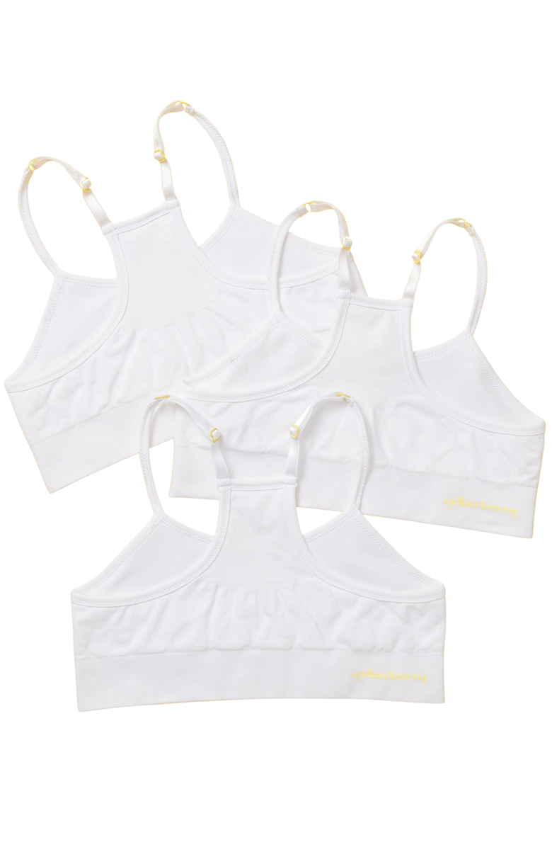 Yellowberry 3PK Sugar Seamless Bra, Alternate, color, Snowflake